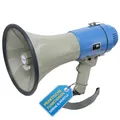 Produktbild: McGrey MP-200S Megaphon (Sprachrohr, 25 Watt RMS/60 Watt MAX, bis zu 1000m Reichweite, Whistle, Sirene, batteriebetrieben) grau/blau