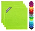 Produktbild: Lashuma 4er Set kleine Küchenhandtücher 50x50 cm, Linz Küchentücher für Hände Grün