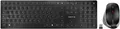 Produktbild: CHERRY DW 9500 SLIM - Tastatur-und-Maus-Set - kabellos - 2,4 GHz, Bluetooth 4,0 - Deutsch - Tastenschalter: CHERRY SX - Grau, Schwarz - plastikfreie Verpackung (JD-9500DE-2)