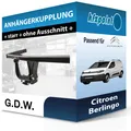 Produktbild: Für Citroen Berlingo 11.2011-05.2018 G.D.W. Anhängerkupplung starr neu