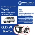 Produktbild: Für TOYOTA Proace City Verso BKY 10.2019-jetzt AHK starr +13pol spez E-Satz TOP