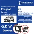 Produktbild: Für PEUGEOT Partner Version L1 11.2011-05.2018 AHK starr +13pol spez. E-Satz PKW