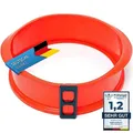 Produktbild: GOODS+GADGETS Silikon Springform Antihaftbeschichtete Kuchen Backform (Silikonform mit Glasboden)