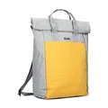 Produktbild: Zwei Rolltop-Rucksack Benno BE260 wasserabweisender Laptop-Rucksack 16/18 L robustes Material viele Fächer + Schlüsselband + Flaschenhalter, perfekt für Freizeit, Uni, Büro, zeitloses Design (yellow)