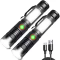 Produktbild: LED Taschenlampe Magnet Multifunktion Zoombar Arbeitsleuchte Outdoor 2 Stück