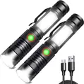 Produktbild: REHKITTZ LED Taschenlampe Extrem Hell 2000 Lumen, 2500 mAh Hochkapazitative