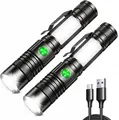 Produktbild: REHKITTZ LED-Taschenlampen, [2 Stück], 2000 Lumen, Superhell | Magnetisches