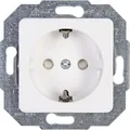Produktbild: Kopp EUROPA – Schutzkontakt-Steckdose, erhöhter Berührungsschutz, Arktisweiß