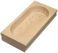 Produktbild: Gravidus Butterform aus Ahornholz eckig Margerite 125g Kapazität für Frühstück Brunch Feiern