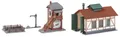 Produktbild: Faller Spur N 222108 Nebenbahnlokschuppen mit Blockstelle Gebäude-Bausatz-Set 1: