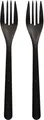 Produktbild: Mehrweg-Besteck Papstar, Gabeln, 50 St., spülmaschinengeeignet, recyclebar, Bio-PP, schwarz 189577