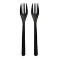 Produktbild: Haval Gabeln, Bio-PP 18,5 cm schwarz extra stabil 96435 Mehrweggabeln wiederverwendbar, 50 Stück