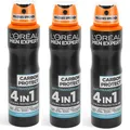 Produktbild: 3x 150ml Loreal Men Expert 72h Anti-Transpirant Spray Carbon Protect 5in1