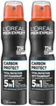 Produktbild: Loreal Men Expert CARBON PROTECT Deospray 72h Antitranspirant Deo Spray 2x 150ml