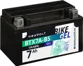 Produktbild: HeyVolt Motorradbatterie GEL 50615 BTX7A-BS ersetzt YTX7A-BS 12V 7Ah