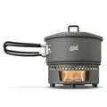 Produktbild: Esbit Trockenbrennstoffkochset - Outdoor Camping Kocher 1000 ml mit Aluminium Topf - klappbare Griffe - Campingkocher Set