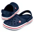 Crocs Sandale Crocband Clog navyblau/weiss/rot - 1 Paar Badeschuh blau 36-37 EU (M4W6-M5W7)