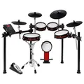 Produktbild: Alesis Drums Crimson II SE - Elektronisches Schlagzeug mit MIDI In/Out, Dual-Zone Mesh Pads, Triple-Zone Ride, Becken mit Choke, Double Kick kompatibel