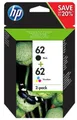 Produktbild: HP 62 2er-Pack Druckerpatronen - Mehrfarbig (N9J71AE)