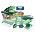 Produktbild: Genius Nicer Dicer Chef (15 teilig) Gemüseschneider, gross mit Schüssel aus der TV Werbung Slicer Dicer - Obstschneider-Set Gemueseschneider Zerkleinerer Wuerfelschneider Gemüse-hobel Salat-schneider