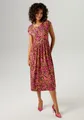 Produktbild: Aniston CASUAL Sommerkleid mit farbharmonischem, grafischen Rosendruck