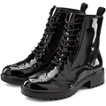 Produktbild: LASCANA Schnürboots Schnürstiefelette, Ankle Boots, Leder, Schnüren & Reißverschluss schwarz 41