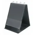 Produktbild: VELOFLEX Tischflipchart A3hoch Ledernarbung fein 4-Ring 30mm sw