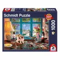 Produktbild: Schmidt Spiele am Puzzletisch 1000 Teile Erwachsenenpuzzle Puzzle Steckpuzzle