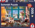 Produktbild: Schmidt Spiele Puzzle 58344 - Am Puzzletisch, 1.000 Teile Puzzle
