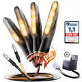 Produktbild: Binego® 4x LED Blinker Motorrad E Geprüft Lauflicht Universelle Blinkleuchten