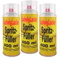 Produktbild: LudwigLacke 3 Spraydosen Spritzspachtel Spritzfüller Grundierung für Autolack grau