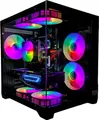 Produktbild: Gaming PC PHANTOM BLACK | NVIDIA RTX 3050 | 32GB RAM 500GB SSD | Intel 10 Core | RGB Lüfter mit Fernbedienung | Luftkühlung | WLAN 5 | Win 11