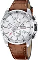 Produktbild: Festina Chronograph Festina Herrenuhr Leder braun Festina, (Chronograph), Herren Armbanduhr rund, Lederarmband braun, Elegant