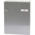 Produktbild: Renz - Tür-Durchwurfbriefkasten serie 17, 260 x 330 x 100 mm, Stahl ral 9007