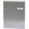 Produktbild: RENZ Tür-Durchwurfbriefkasten SERIE 17, 260 x 330 x 100 mm, Stahl RAL 9007