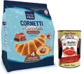 Produktbild: Nutrifree Cornetti al Cioccolato,Croissants gefüllt mit köstlicher Schokoladencreme,Glutenfrei,240g,Multipack mit 4 Einzelportionen + Italian Gourmet Polpa di Pomodoro 400g Dose