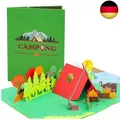 Produktbild: Geschenkgutschein Camping Geschenke | Pop up 3D Geburtstagskarte für Camper,