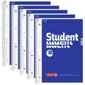 Produktbild: BRUNNEN Collegeblöcke Student liniert DIN A4 Innenrand, 5 Blöcke