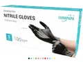 Produktbild: EUROPAPA® 100x Nitrilhandschuhe Box Einweghandschuhe, Einmalhandschuhe, Untersuchungshandschuhe, Nitril Handschuhe, puderfrei, ohne Latex, unsteril, latexfrei, disposible gloves (S, Schwarz)