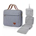 Produktbild: Hängende Reise-Kulturtasche, großer Kosmetik-Reise-Kulturbeutel-Organizer für Frauen mit 4 Fächern und 1 stabilen Haken, perfekt für Reisen/täglichen Gebrauch