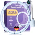 Produktbild: Wellrelaxx Smart Hula Hoop  leise und drehfreudig mit Zahler | Hula Hoop mit Gewicht Kugel | Hullahub Reifen zum Abnehmen fur Training mit Spaß | Umfang 70-110cm