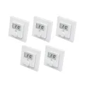Produktbild: Homematic IP Wandthermostat mit Luftfeuchtigkeitssensor HmIP-WTH-1 • 5er Pack
