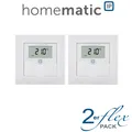 Produktbild: 2er Set - Homematic IP Wandthermostat mit Luftfeuchtigkeitssensor - HmIP-WTH-1