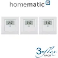 Produktbild: 3er Set - Homematic IP Wandthermostat mit Luftfeuchtigkeitssensor - HmIP-WTH-1