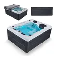 Produktbild: Artsauna Outdoor Whirlpool Oasis - Massagedüsen, LED Licht, Filter, Abdeckung & Heizung