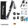 Produktbild: Wanderstöcke Aluminium faltbar 110cm Trekkingstock für Damen Herren Schwarz