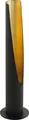 Produktbild: EGLO Tischlampe Barbotto, 1 flammige Tischleuchte, Stablampe aus Stahl, Farbe: Schwarz, gold, Fassung: GU10, inkl. Schalter