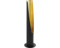 Produktbild: LED Tischlampe 5W 340 lm 3000 K H 39,5 cm Barbotto schwarz/gold mit Schnurzwisch