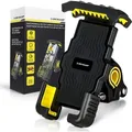 Produktbild: Dunlop Handyhalterung Fahrrad Motorrad Halterung - SICHERE Universal Handy Halterung - Schwarz