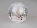 Produktbild: formano Dekokugel mit LED und Timer handbemaltes Dekor Winterzeit Durchmesser 12 cm Weihnachtsdeko Standkugel Geschenk
